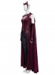 Wanda Vision Scarlet Witch Wanda Django Maximoff Battle Suit Halloween Cosplay Costume Full Set
