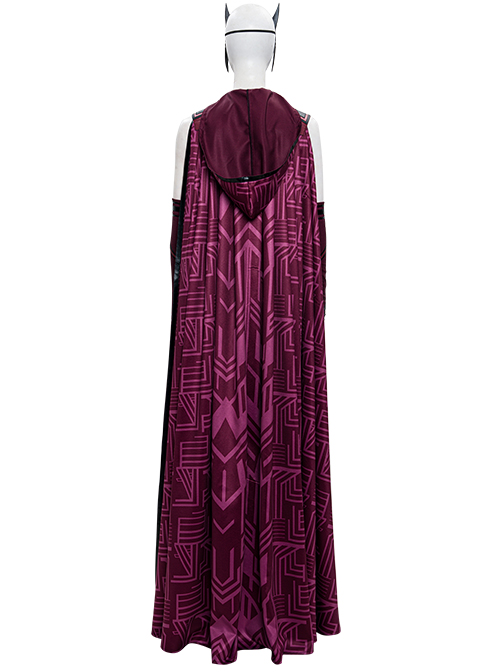 Wanda Vision Scarlet Witch Wanda Django Maximoff Battle Suit Halloween Cosplay Costume Full Set