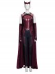 Wanda Vision Scarlet Witch Wanda Django Maximoff Battle Suit Halloween Cosplay Costume Full Set