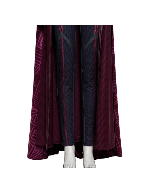 Wanda Vision Scarlet Witch Wanda Django Maximoff Battle Suit Halloween Cosplay Costume Full Set