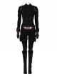 Avengers Endgame Black Widow Natasha Romanoff Black Battle Suit Halloween Cosplay Costume Full Set