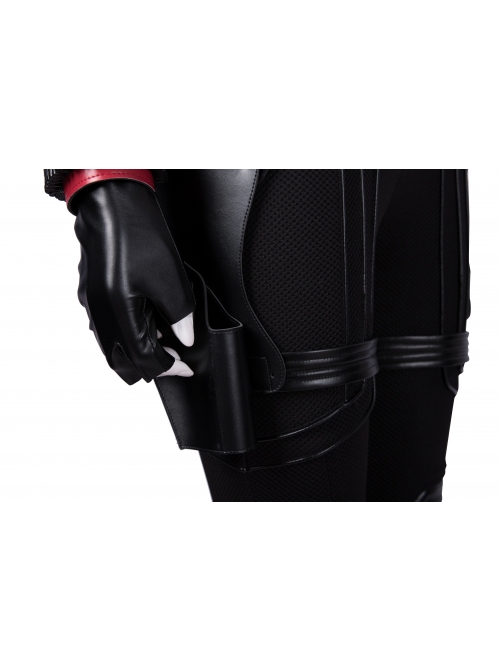 Avengers Endgame Black Widow Natasha Romanoff Black Battle Suit Halloween Cosplay Costume Full Set
