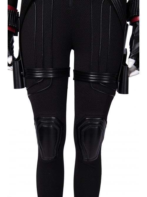 Avengers Endgame Black Widow Natasha Romanoff Black Battle Suit Halloween Cosplay Costume Full Set