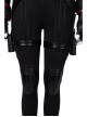 Avengers Endgame Black Widow Natasha Romanoff Black Battle Suit Halloween Cosplay Costume Full Set