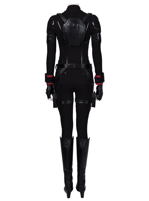 Avengers Endgame Black Widow Natasha Romanoff Black Battle Suit Halloween Cosplay Costume Full Set