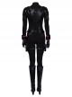 Avengers Endgame Black Widow Natasha Romanoff Black Battle Suit Halloween Cosplay Costume Full Set
