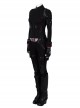 Avengers Endgame Black Widow Natasha Romanoff Black Battle Suit Halloween Cosplay Costume Full Set