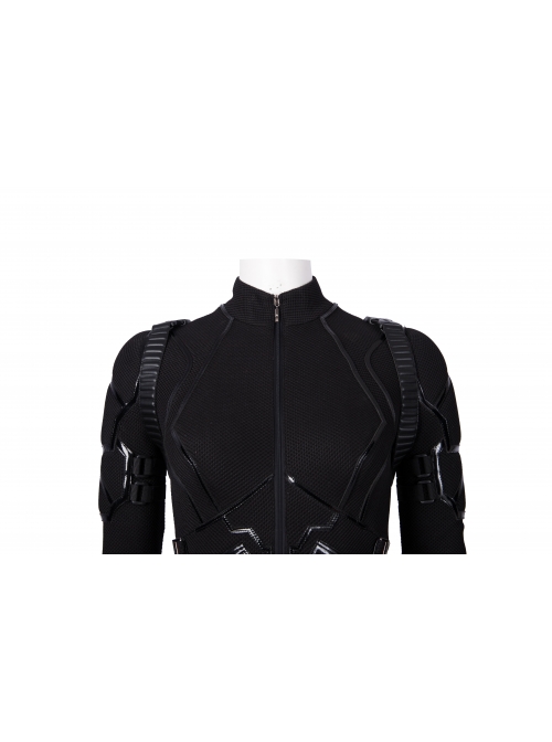 Avengers Endgame Black Widow Natasha Romanoff Black Battle Suit Halloween Cosplay Costume Full Set