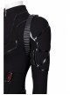 Avengers Endgame Black Widow Natasha Romanoff Black Battle Suit Halloween Cosplay Costume Full Set