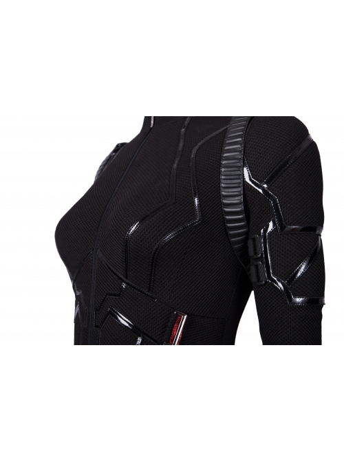 Avengers Endgame Black Widow Natasha Romanoff Black Battle Suit Halloween Cosplay Costume Full Set