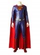 Justice League Superman Clark Kent Blue Battle Suit Halloween Cosplay Costume Bodysuit Full Set