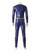 Justice League Superman Clark Kent Blue Battle Suit Halloween Cosplay Costume Bodysuit Full Set