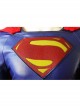 Justice League Superman Clark Kent Blue Battle Suit Halloween Cosplay Costume Bodysuit Full Set