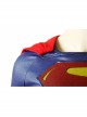Justice League Superman Clark Kent Blue Battle Suit Halloween Cosplay Costume Bodysuit Full Set