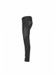 Metal Buckle Eyelet Hasp Ghost Head Rivet Decoration Black Punk Trousers