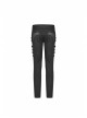 Metal Buckle Eyelet Hasp Ghost Head Rivet Decoration Black Punk Trousers