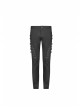 Metal Buckle Eyelet Hasp Ghost Head Rivet Decoration Black Punk Trousers