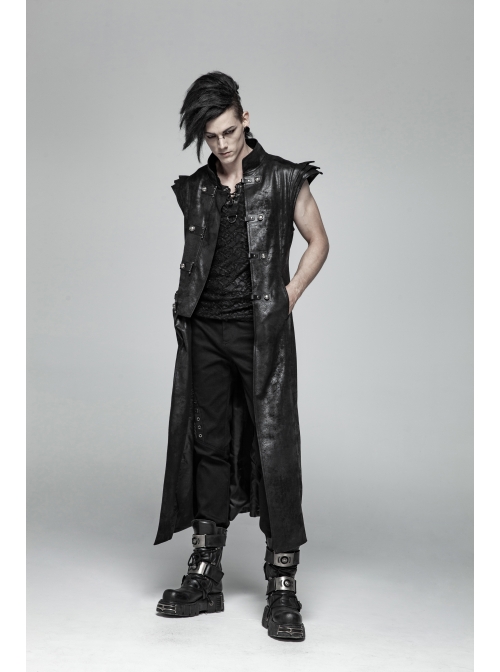 Metal Buckle Eyelet Hasp Ghost Head Rivet Decoration Black Punk Trousers