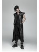 Metal Buckle Eyelet Hasp Ghost Head Rivet Decoration Black Punk Trousers