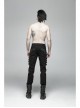 Metal Buckle Eyelet Hasp Ghost Head Rivet Decoration Black Punk Trousers