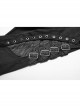 Metal Buckle Eyelet Hasp Ghost Head Rivet Decoration Black Punk Trousers
