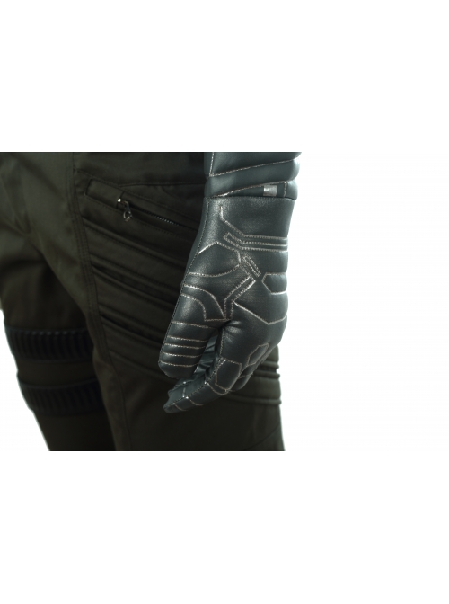 Avengers Infinity War Winter Soldier Bucky Barnes Navy Blue Top Battle Suit Halloween Cosplay Costume Full Set
