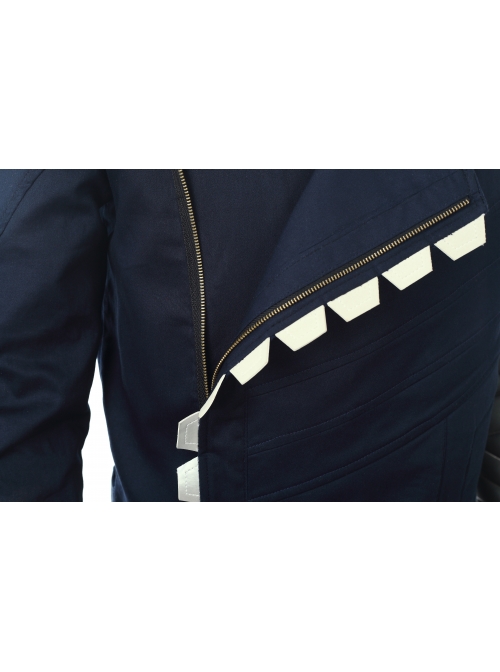 Avengers Infinity War Winter Soldier Bucky Barnes Navy Blue Top Battle Suit Halloween Cosplay Costume Full Set