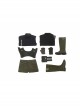 Avengers Infinity War Winter Soldier Bucky Barnes Navy Blue Top Battle Suit Halloween Cosplay Costume Full Set