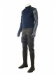 Avengers Infinity War Winter Soldier Bucky Barnes Navy Blue Top Battle Suit Halloween Cosplay Costume Full Set