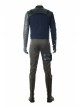 Avengers Infinity War Winter Soldier Bucky Barnes Navy Blue Top Battle Suit Halloween Cosplay Costume Full Set