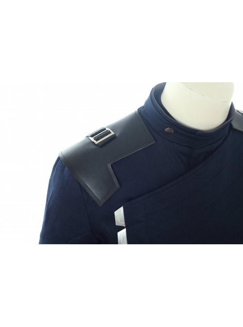 Avengers Infinity War Winter Soldier Bucky Barnes Navy Blue Top Battle Suit Halloween Cosplay Costume Full Set