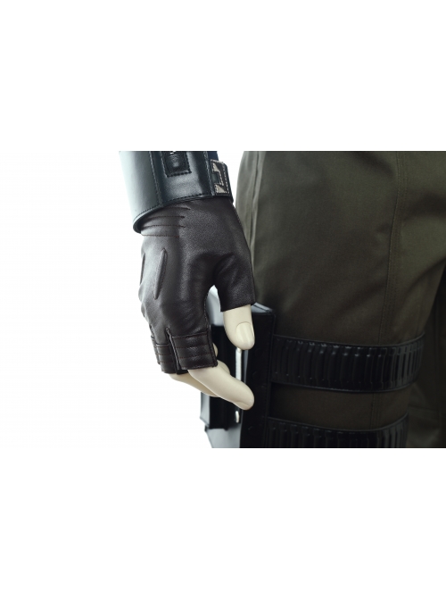 Avengers Infinity War Winter Soldier Bucky Barnes Navy Blue Top Battle Suit Halloween Cosplay Costume Full Set