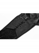 Dark Flower Velvet Lace-Up Metal Buckle Leg Loop Waist Belt Black Punk Leggings