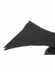 Gothic Female Dark Bat Collar High Waist Dress