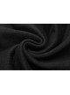 Twill Fabric Coarse Grain Skull Button Metal Buckle Leather Loop Black Punk Trousers