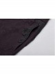 Dark Jacquard Waist Lace-Up Metal Swallow Decoration Side Lace Pattern Wine Red Gothic Suit Trousers