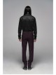Dark Jacquard Waist Lace-Up Metal Swallow Decoration Side Lace Pattern Wine Red Gothic Suit Trousers
