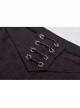 Dark Jacquard Waist Lace-Up Metal Swallow Decoration Side Lace Pattern Wine Red Gothic Suit Trousers