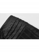 Black  Striped Waist Three-Dimensional Jacquard Lace-Up Hand-Sewing Buttons Black Punk Pants