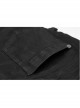 Side Hollow-Out Lace-Up Metal Skull Button Black Punk Tight Pants