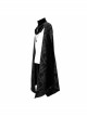 Removable Chain Pendant Short Front And Long Back Gothic Pattern  Black Cloak