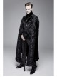 Removable Chain Pendant Short Front And Long Back Gothic Pattern  Black Cloak