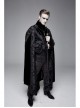 Removable Chain Pendant Short Front And Long Back Gothic Pattern  Black Cloak