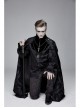 Removable Chain Pendant Short Front And Long Back Gothic Pattern  Black Cloak