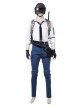 Playerunknown's Battlegrounds Men Role White Shirt Suit Halloween Cosplay Costume Full Set