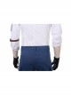 Playerunknown's Battlegrounds Men Role White Shirt Suit Halloween Cosplay Costume Full Set