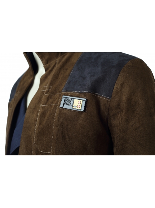 Star Wars Han Solo Brown Jacket Suit Halloween Cosplay Costume Full Set
