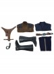 Star Wars Han Solo Brown Jacket Suit Halloween Cosplay Costume Full Set