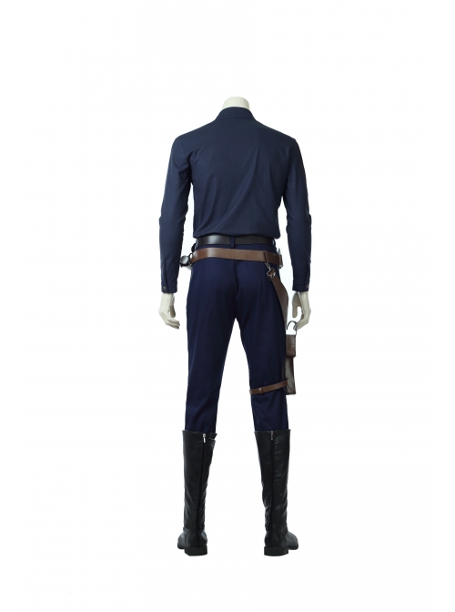 Star Wars Han Solo Brown Jacket Suit Halloween Cosplay Costume Full Set