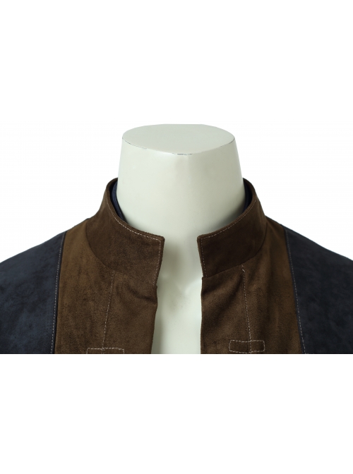 Star Wars Han Solo Brown Jacket Suit Halloween Cosplay Costume Full Set